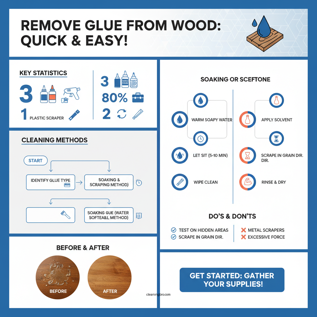 how to clean glue off wood - Data Infographic and Statistics
