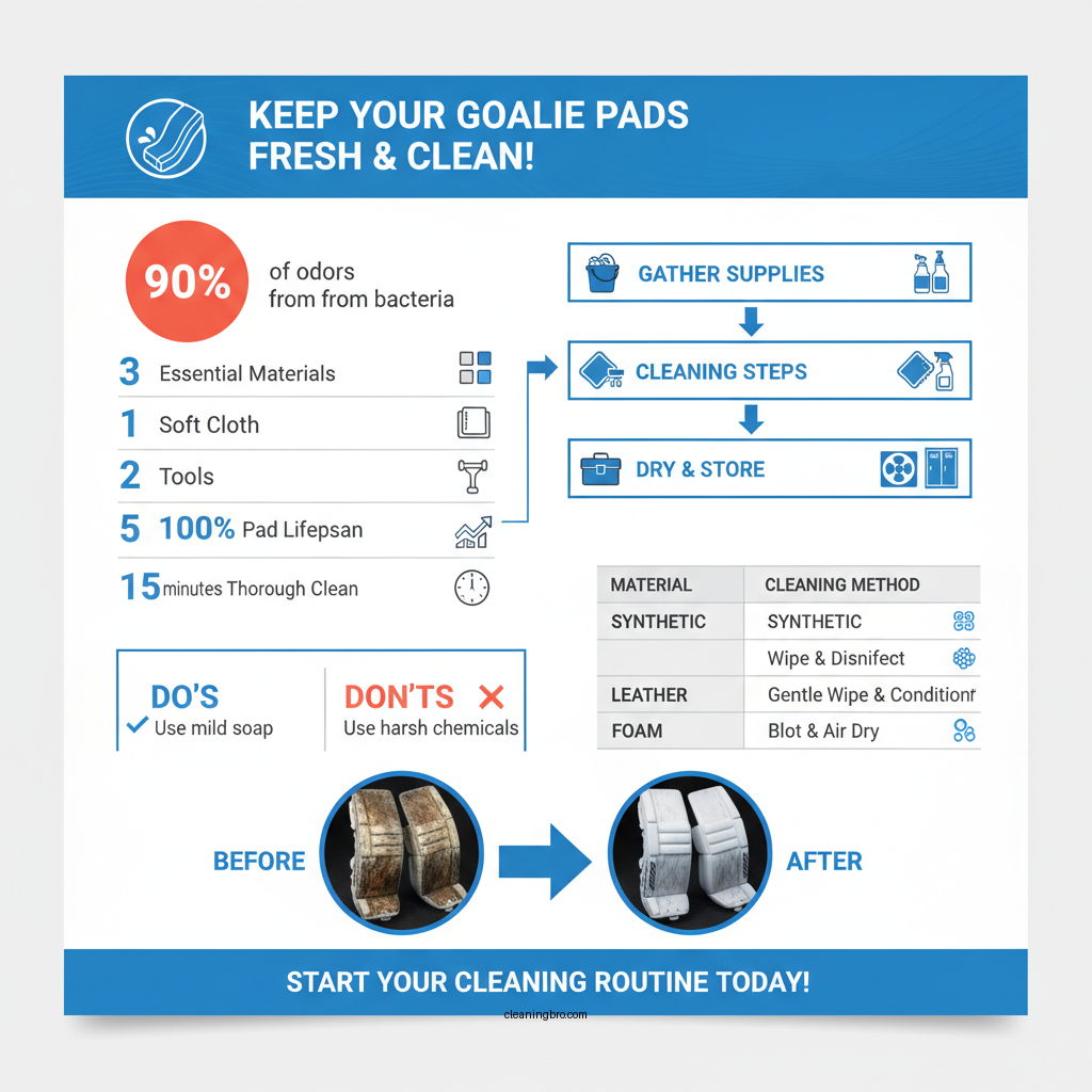 how to clean goalie pads - Data Infographic and Statistics