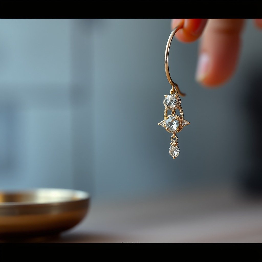 Step-by-Step Cleaning Process - how to clean gold and diamond earrings