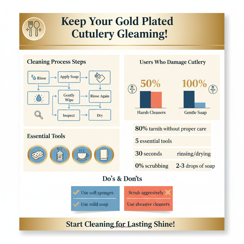 how to clean gold plated cutlery - Data Infographic and Statistics