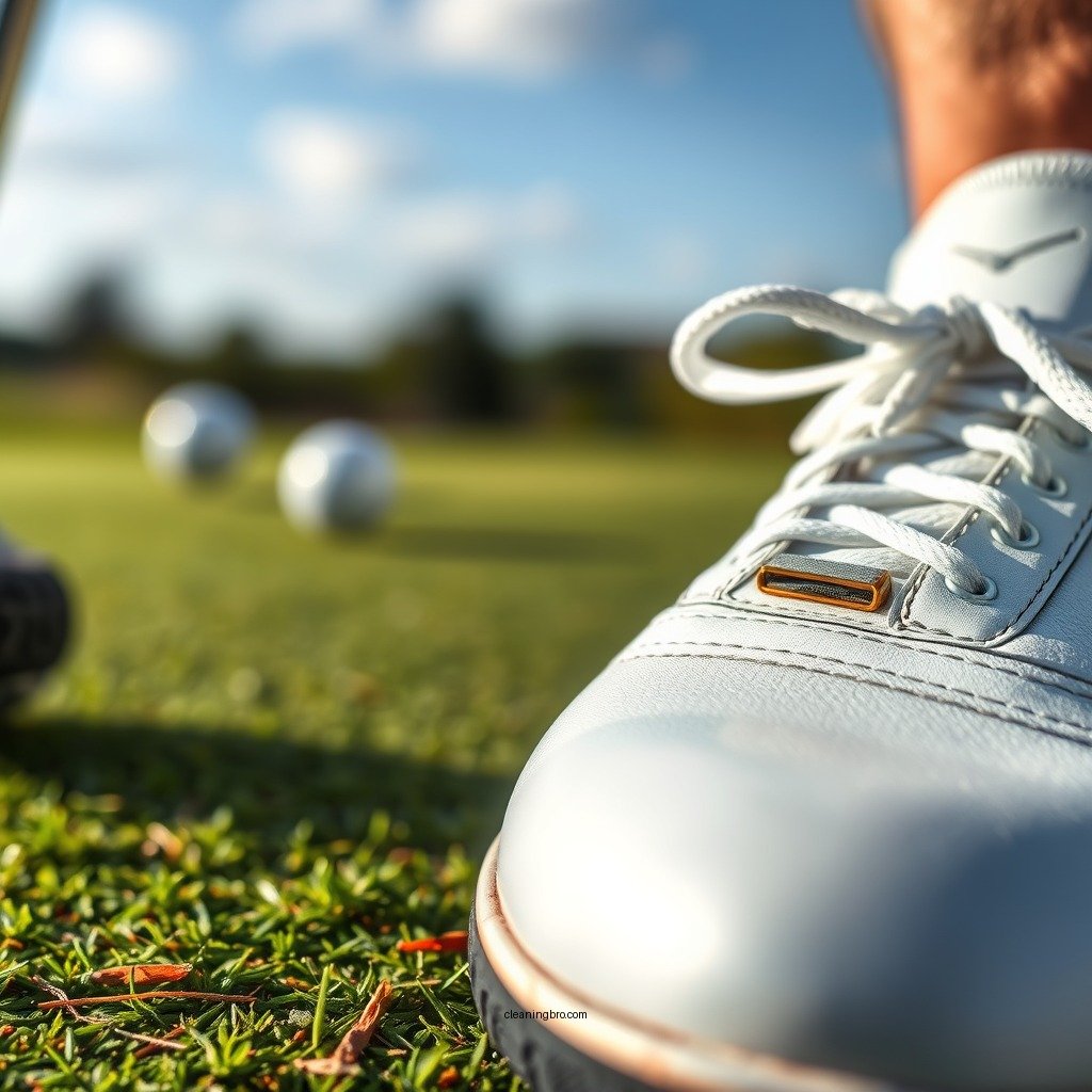 Clean the Upper Material - how to clean golf shoes