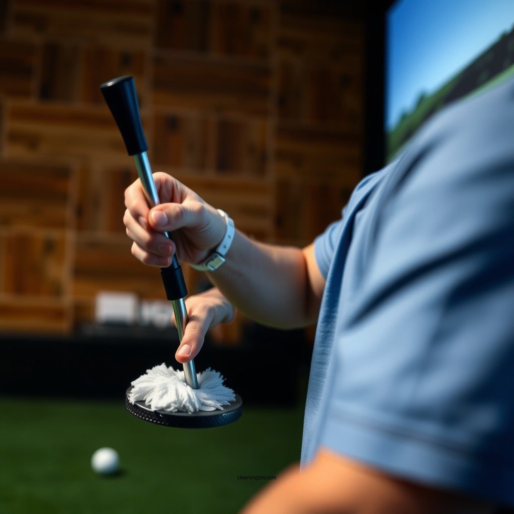 Step-by-Step Cleaning Process - how to clean golf simulator screen