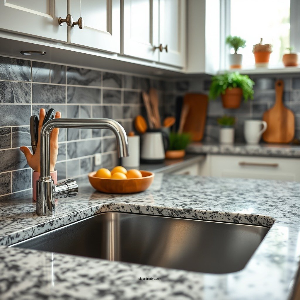 Daily Cleaning Routine - how to clean granite composite kitchen sink