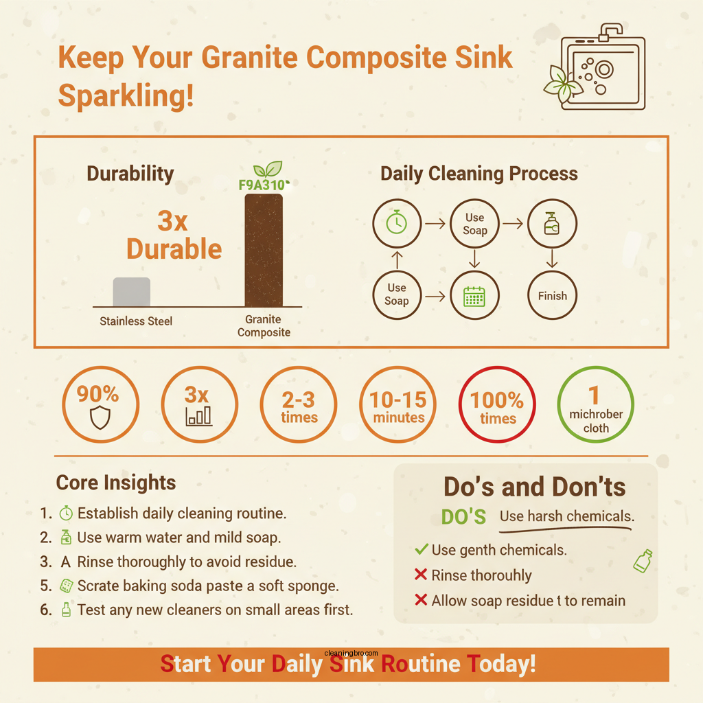 how to clean granite composite kitchen sink - Data Infographic and Statistics