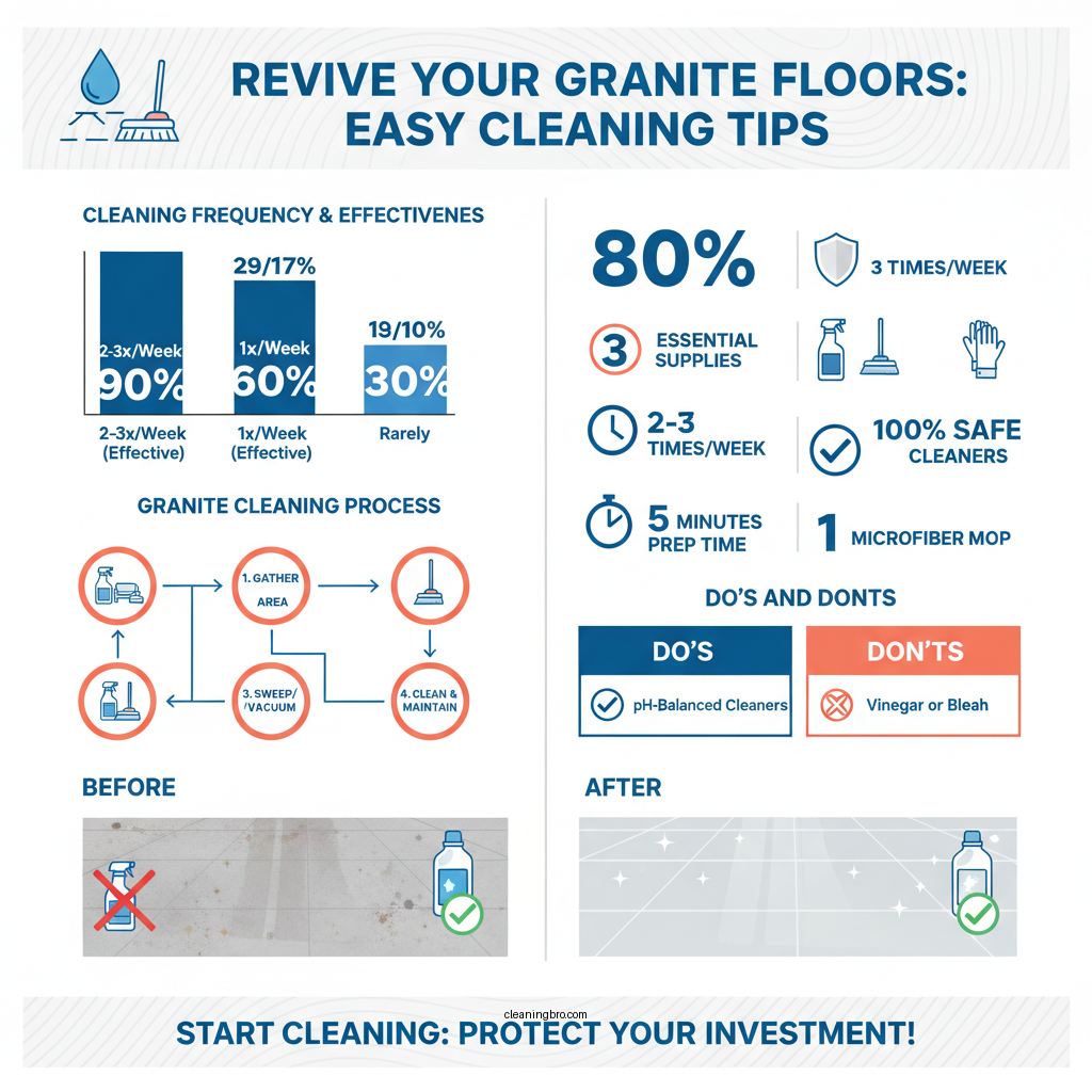 how to clean granite floor - Data Infographic and Statistics