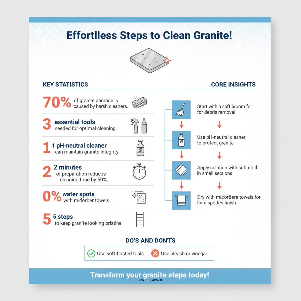 how to clean granite steps - Data Infographic and Statistics