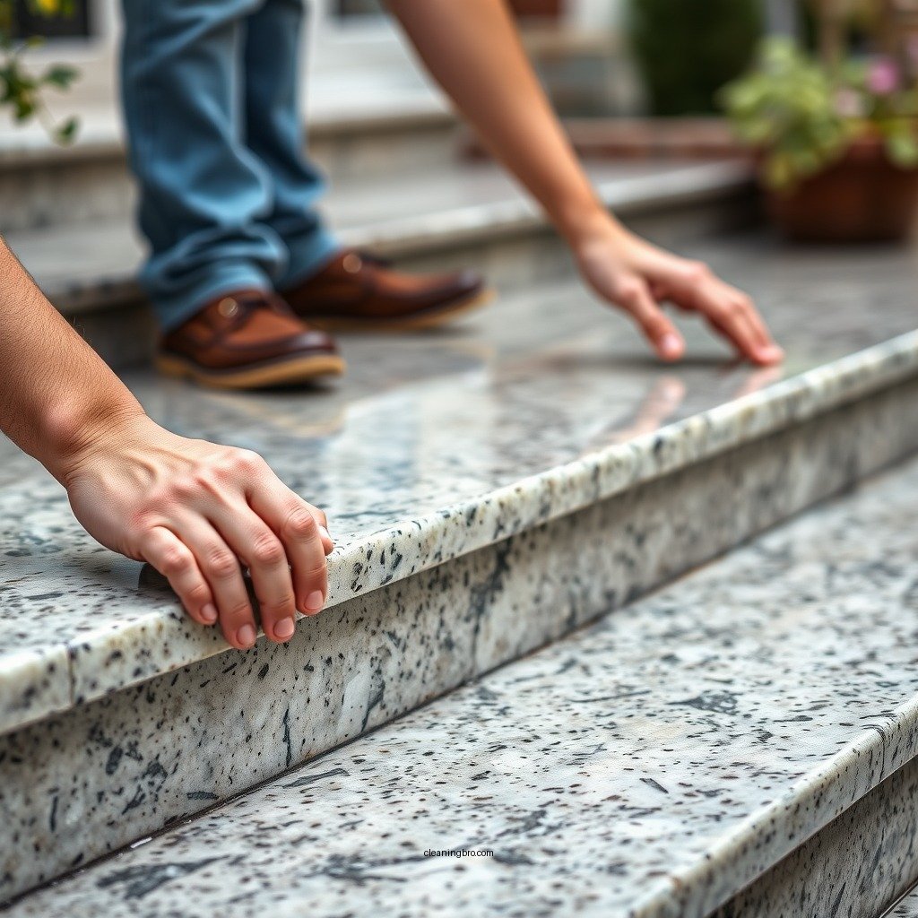 Step-by-Step Cleaning Process - how to clean granite steps
