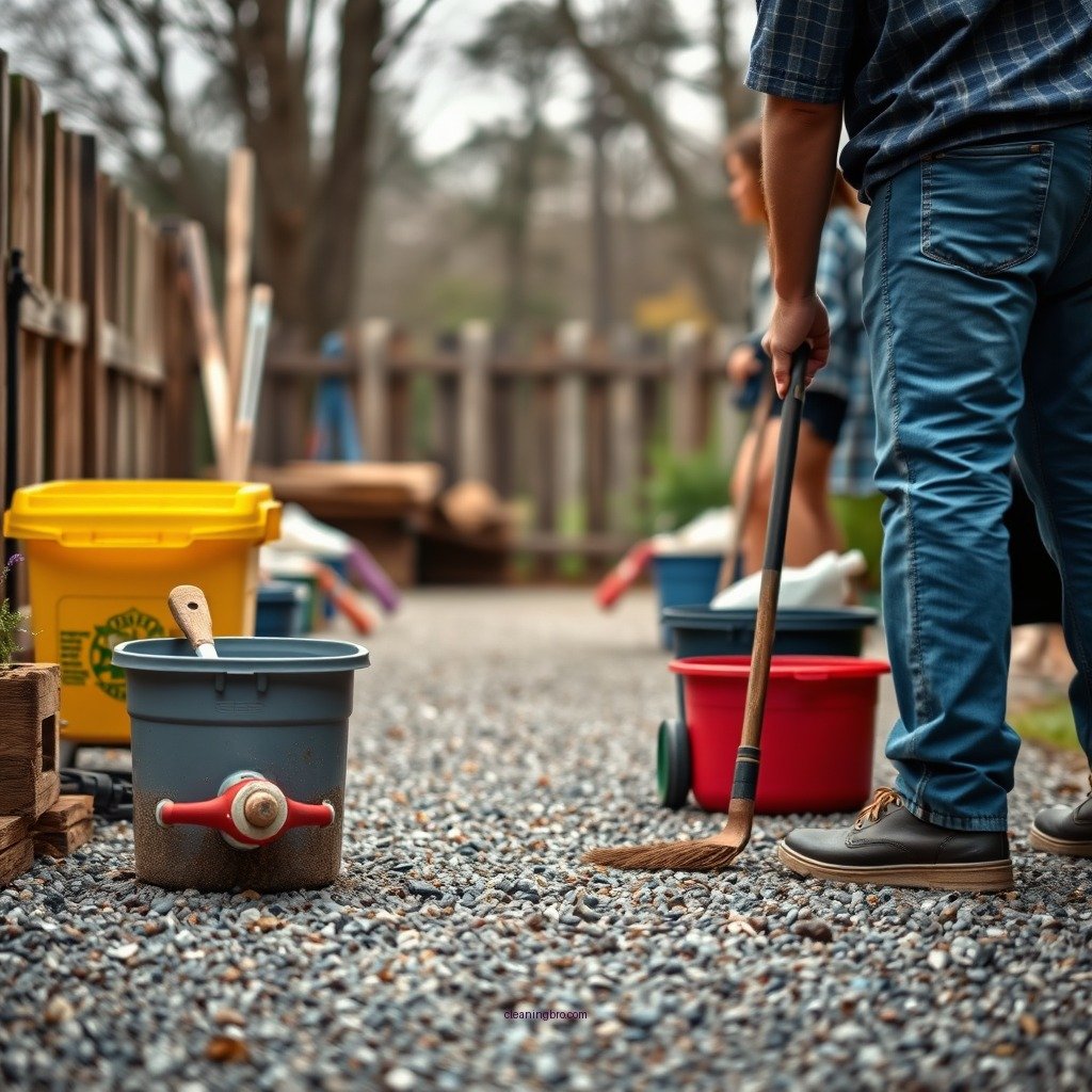 Gather Your Supplies - how to clean gravel driveway