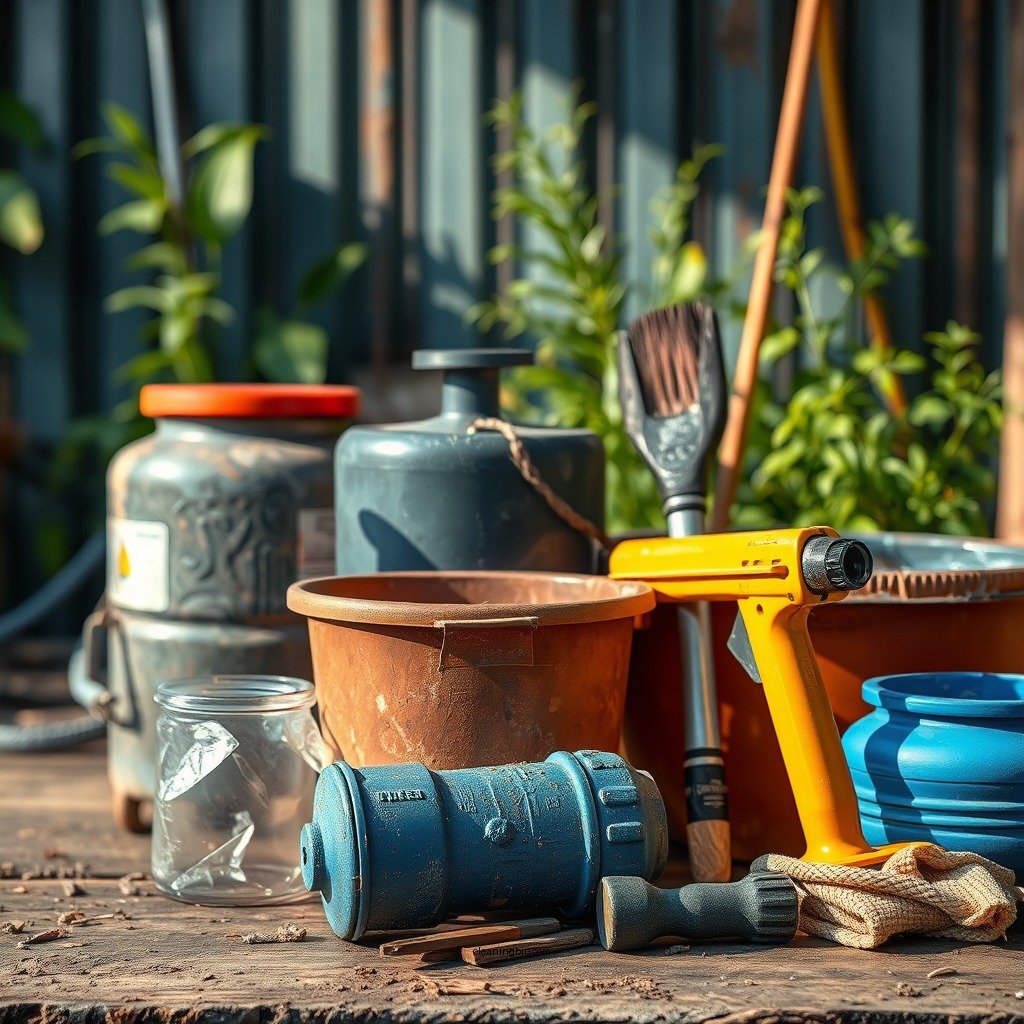 Tools and Supplies Needed - how to clean gray water tank