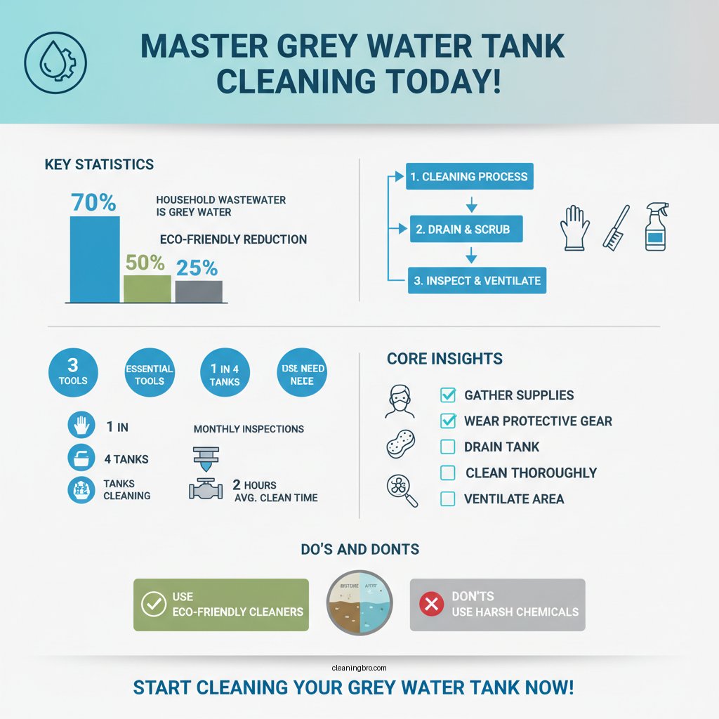 how to clean grey water tank - Data Infographic and Statistics