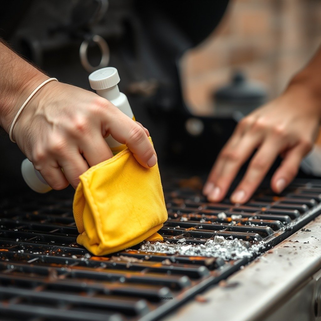 Initial Cleaning Steps - how to clean grill after grease fire