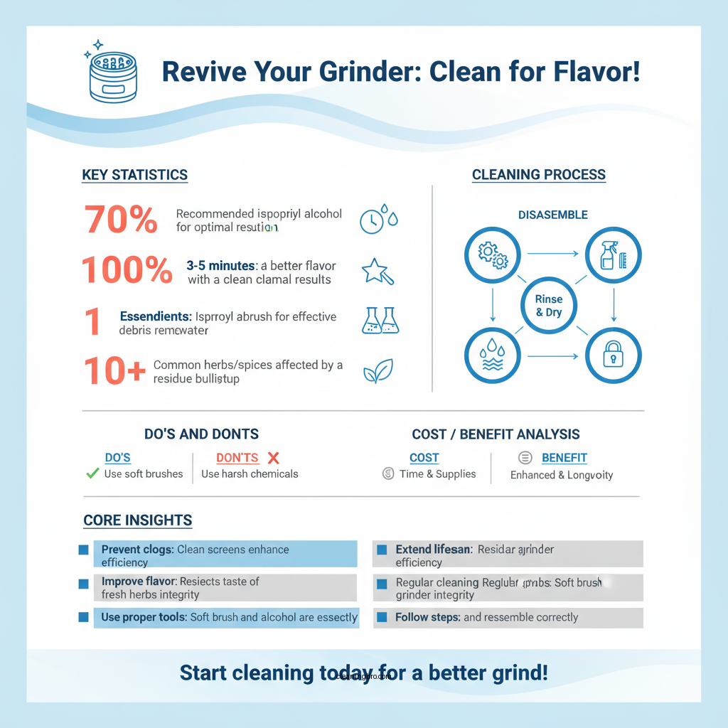 how to clean grinder screen - Data Infographic and Statistics
