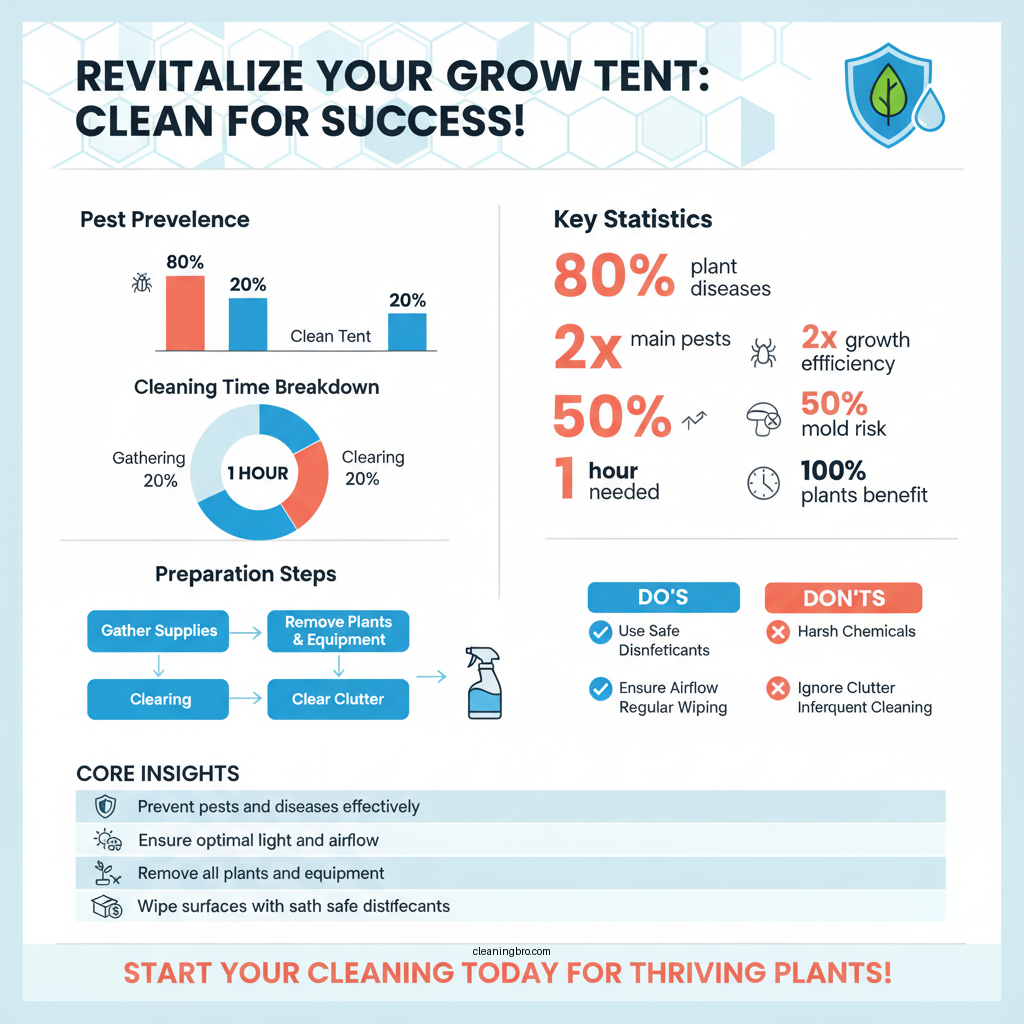 how to clean grow tent - Data Infographic and Statistics