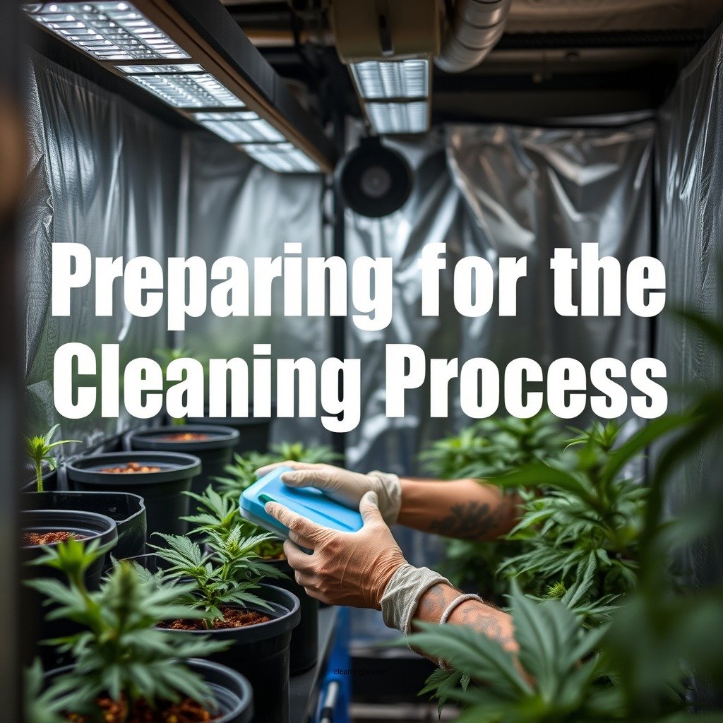 Preparing for the Cleaning Process - how to clean grow tent