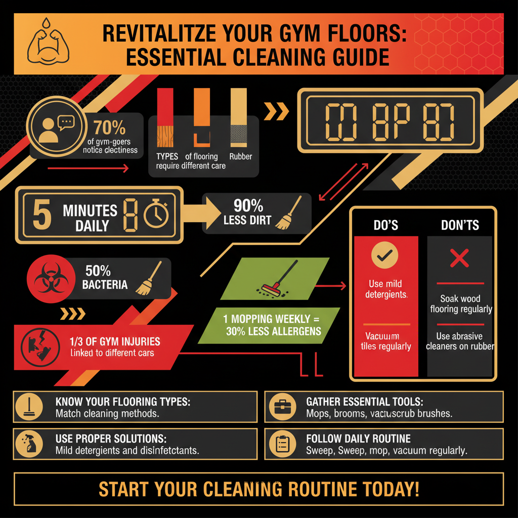 how to clean gym flooring - Data Infographic and Statistics