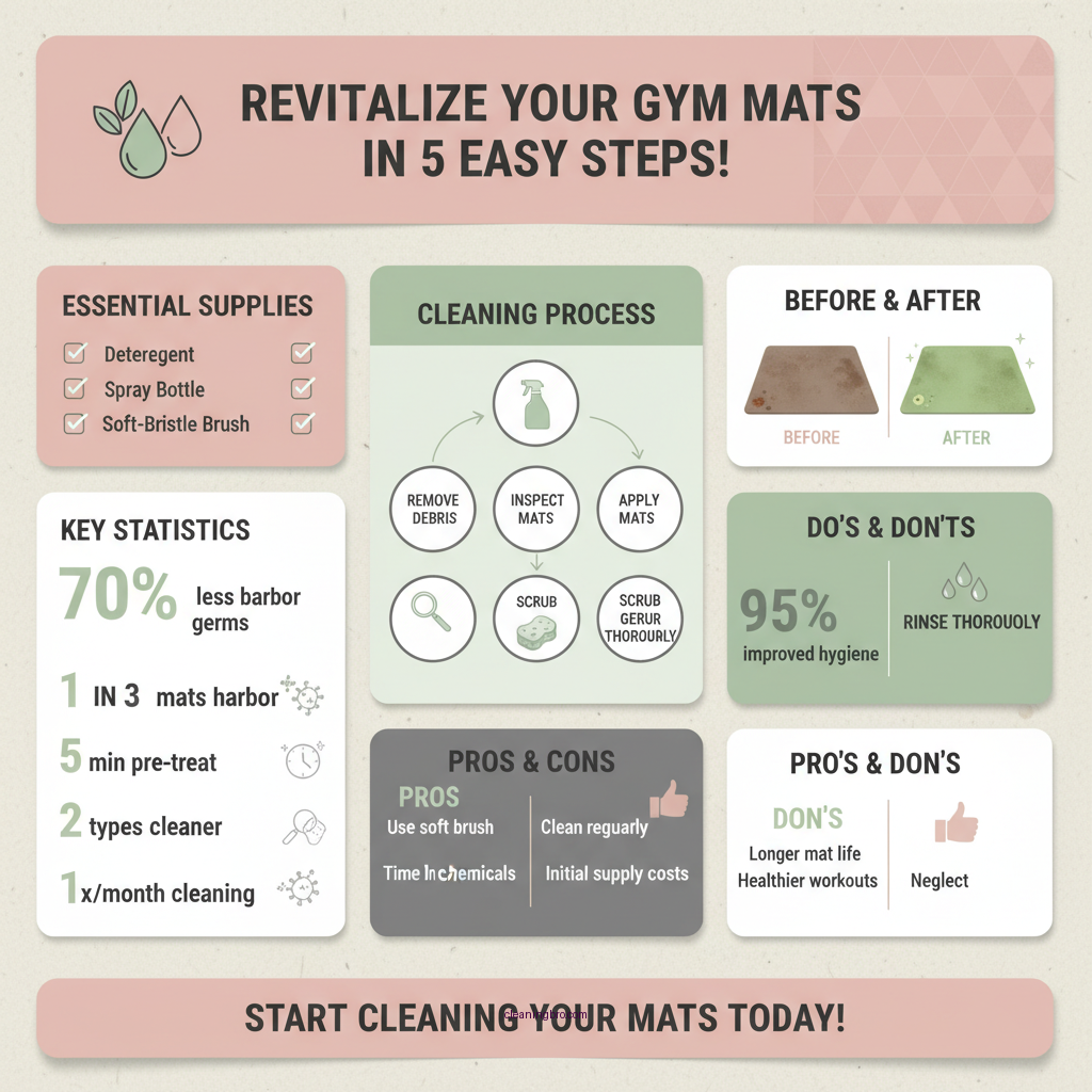how to clean gym mats at home - Data Infographic and Statistics