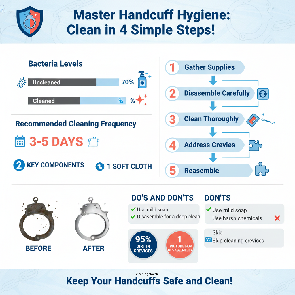how to clean handcuffs - Data Infographic and Statistics