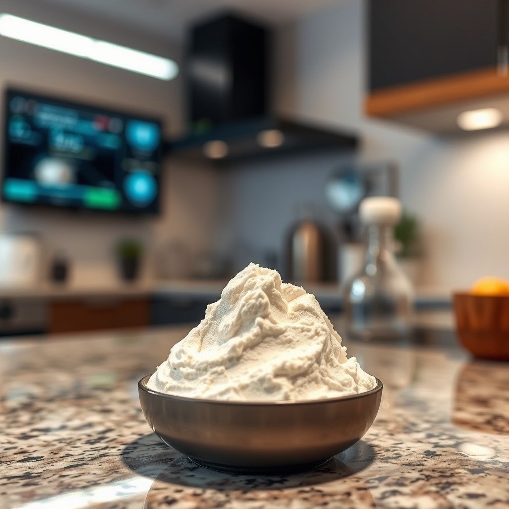 Baking Soda Paste Method - how to clean hard water stains on granite