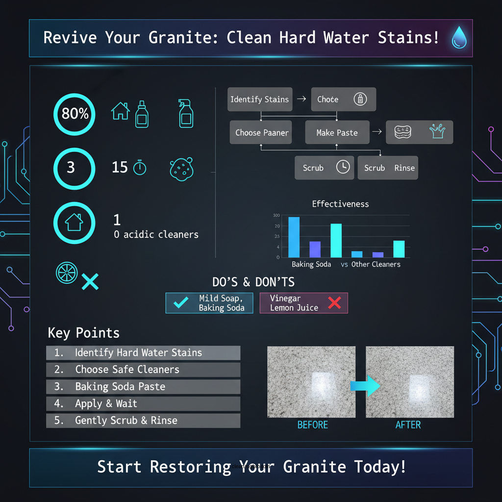 how to clean hard water stains on granite - Data Infographic and Statistics