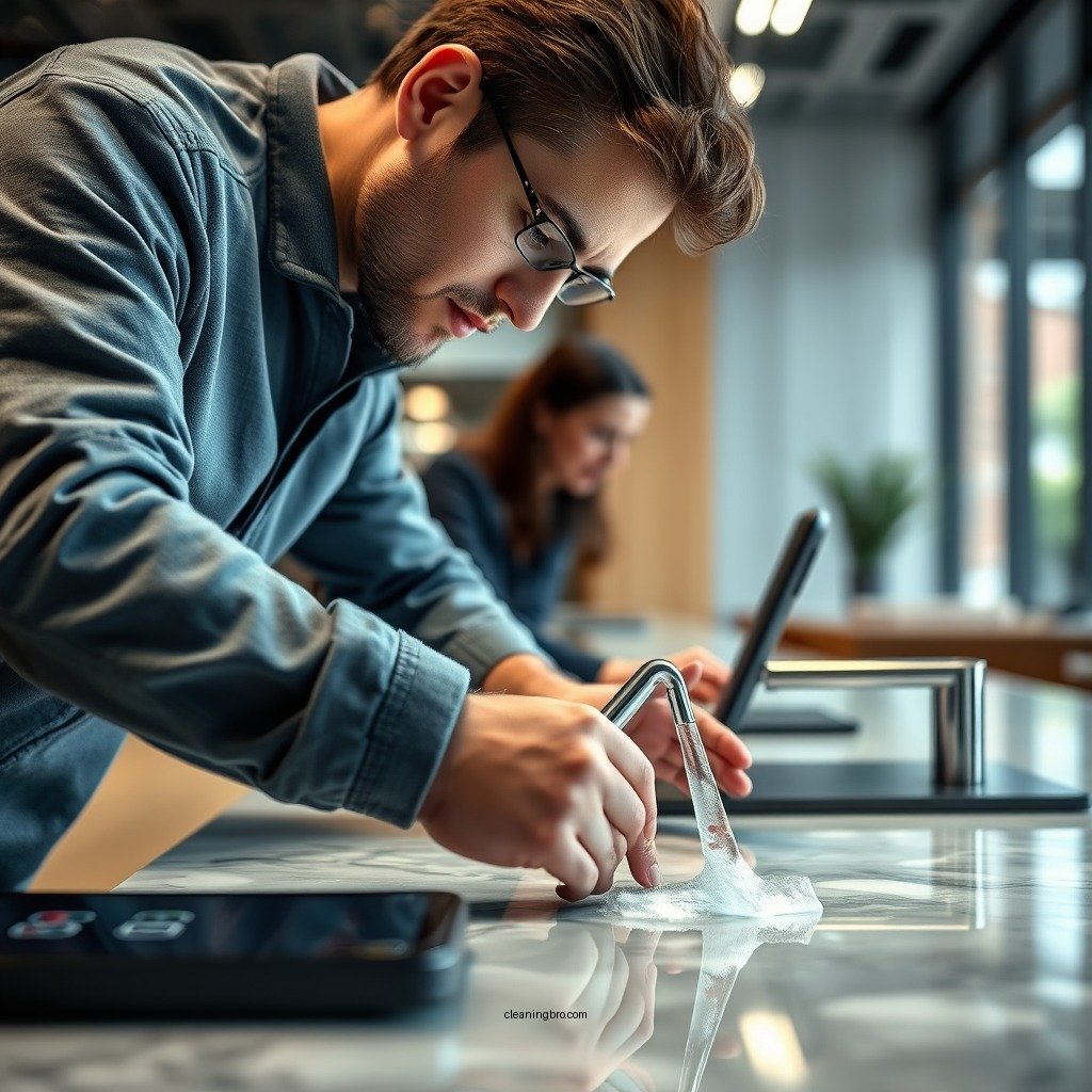 Step-by-Step Cleaning Process - how to clean hard water stains from marble