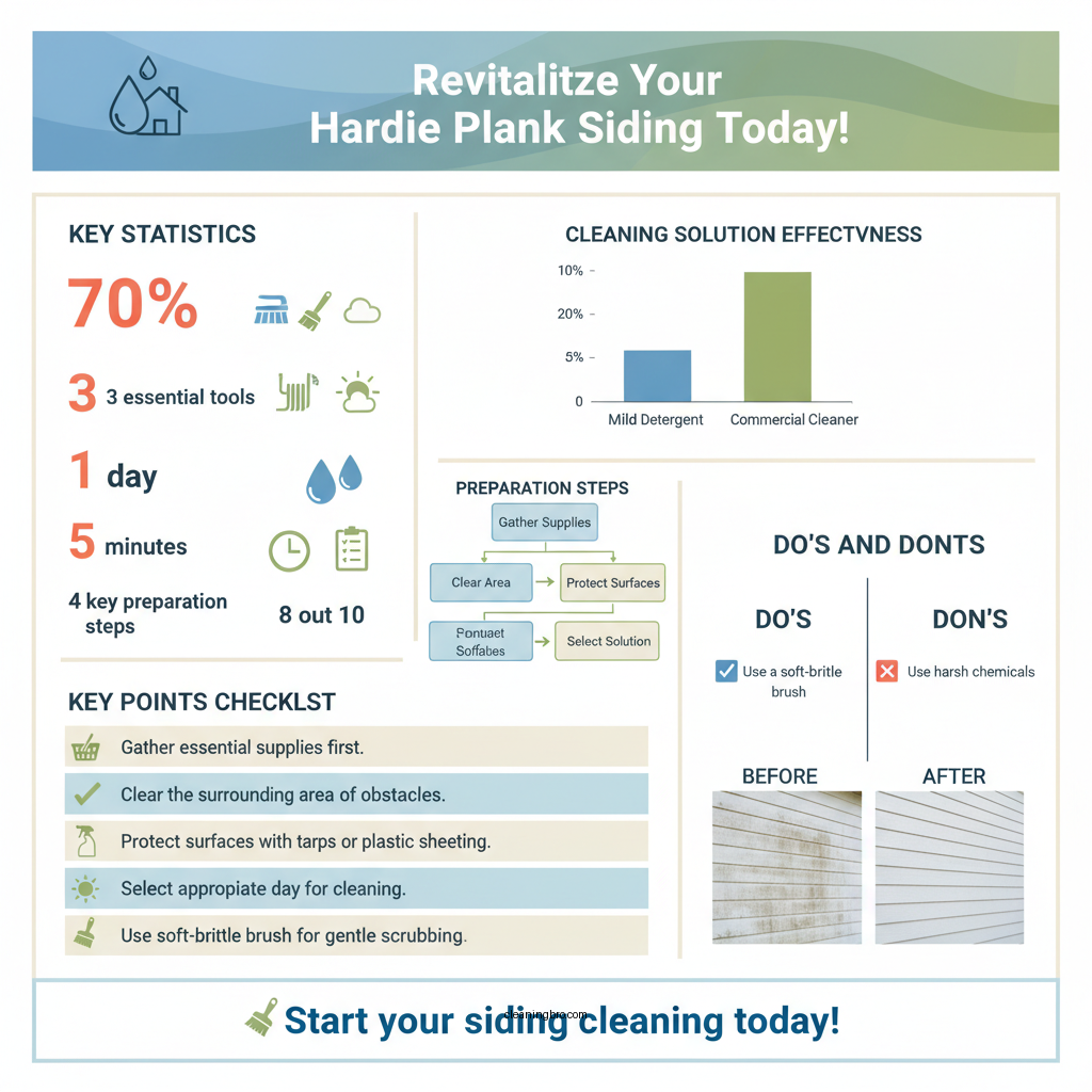 how to clean hardie plank siding - Data Infographic and Statistics