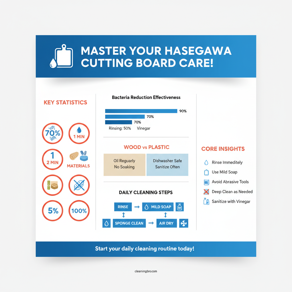 how to clean hasegawa cutting board - Data Infographic and Statistics