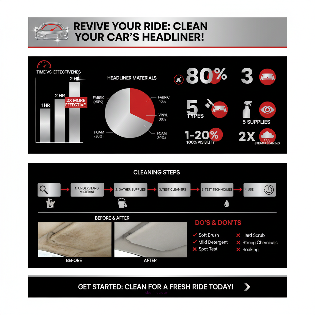 how to clean headliner in car - Data Infographic and Statistics