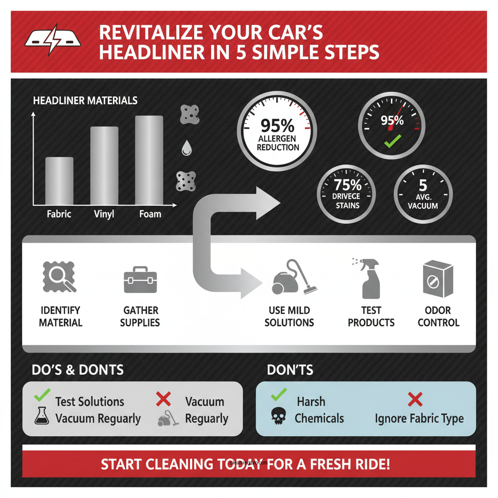 how to clean headliner on car - Data Infographic and Statistics