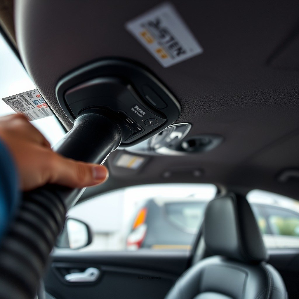 Vacuuming the Headliner - how to clean headliner on car