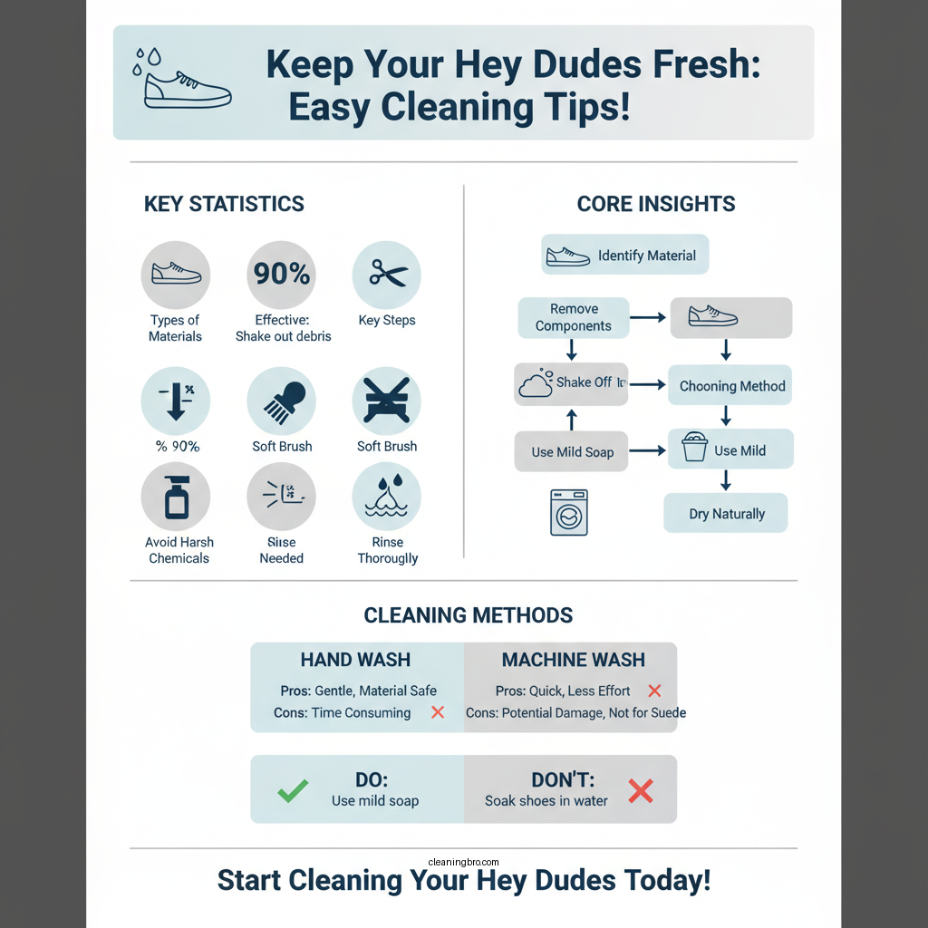 how to clean hey dudes shoes - Data Infographic and Statistics