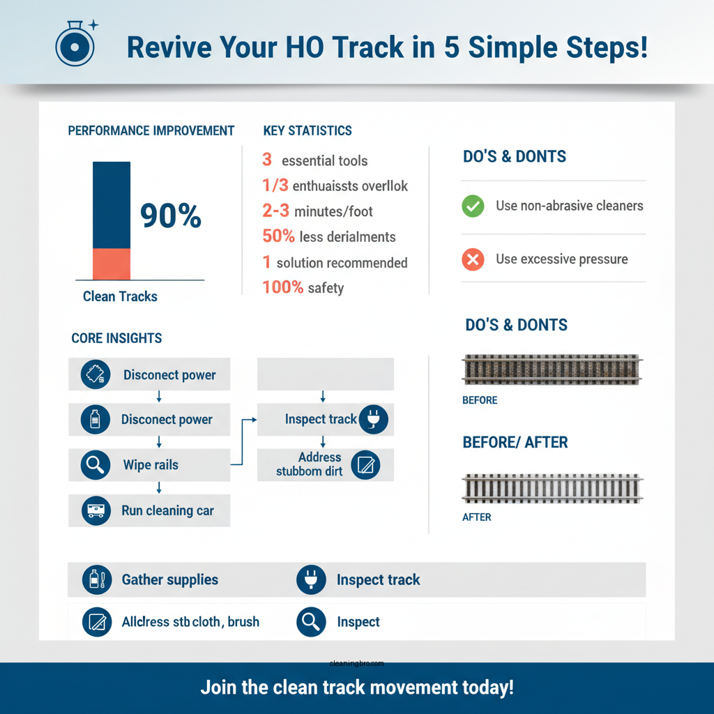how to clean ho track - Data Infographic and Statistics