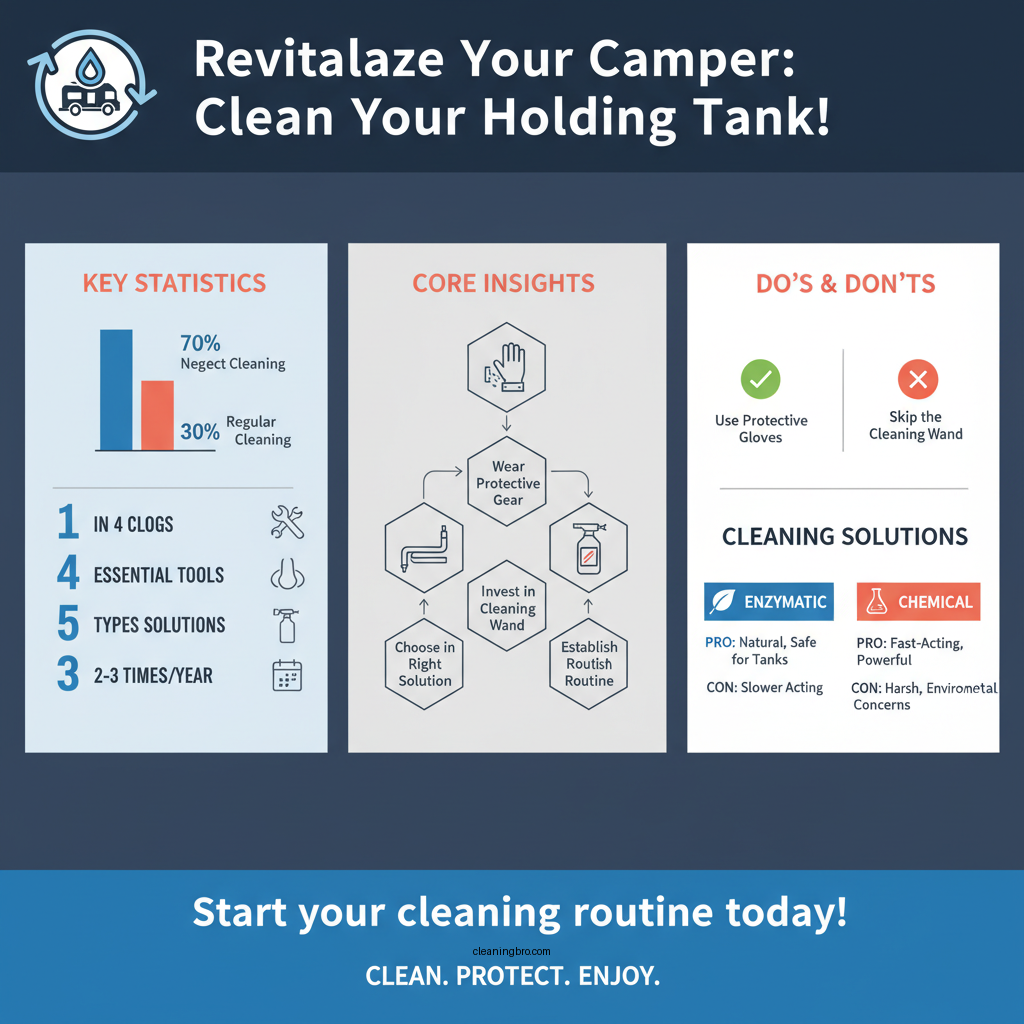 how to clean holding tank in camper - Data Infographic and Statistics