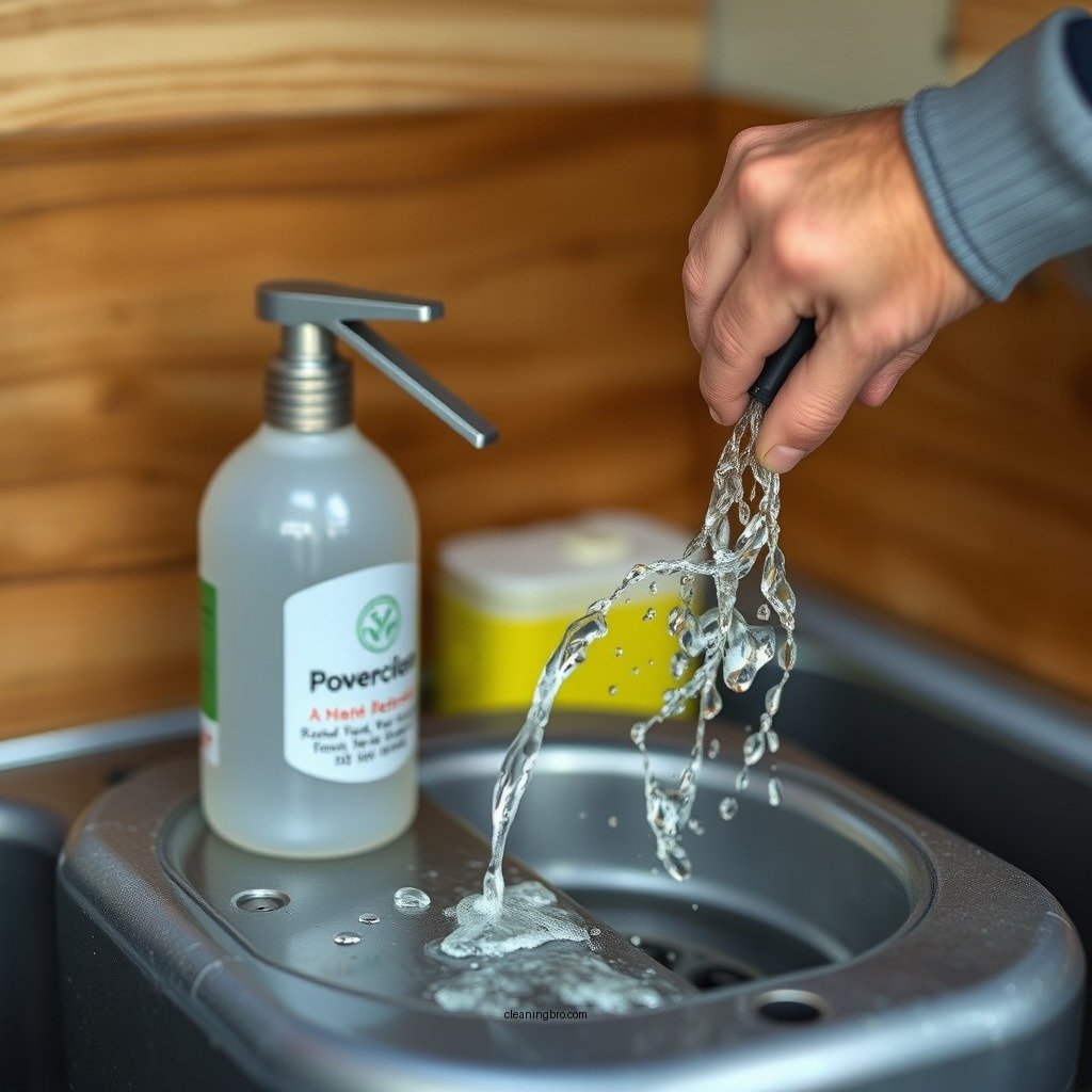 Step-by-Step Cleaning Process - how to clean holding tank in camper