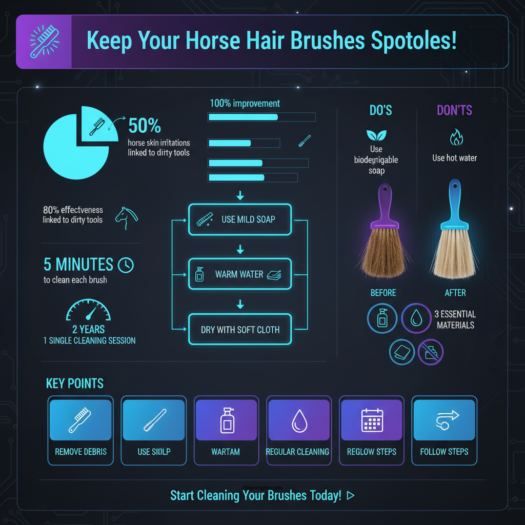 how to clean horse hair brushes - Data Infographic and Statistics