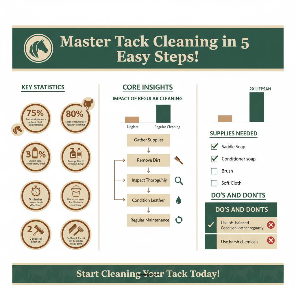 how to clean horse tack - Data Infographic and Statistics