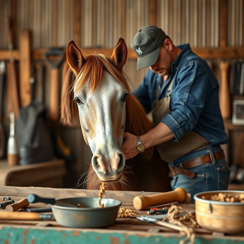 Gathering the Right Tools - how to clean horses