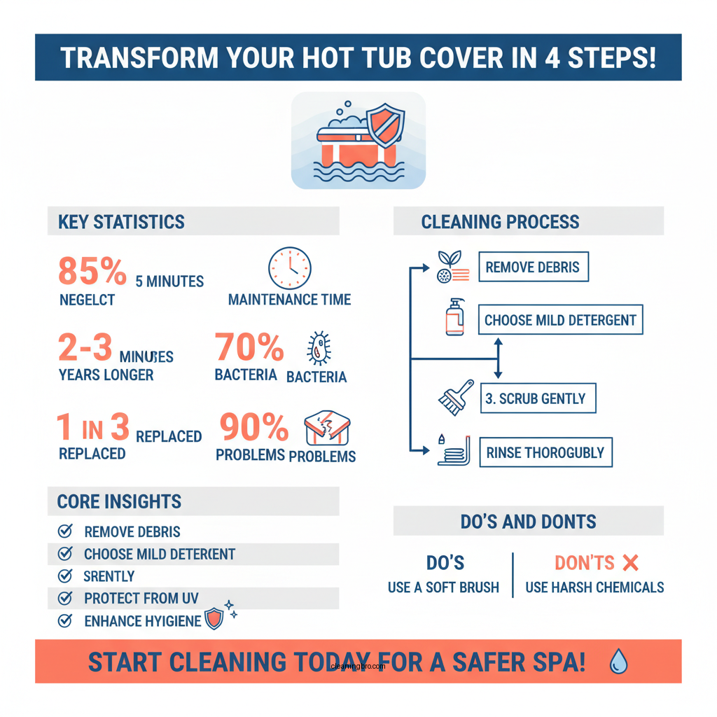 how to clean hot tub cover - Data Infographic and Statistics
