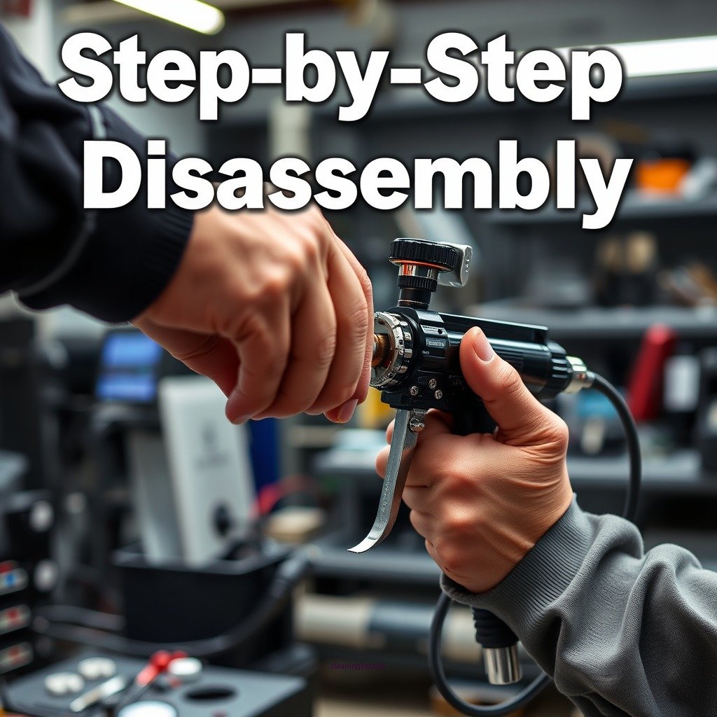 Step-by-Step Disassembly - how to clean hvlp paint gun