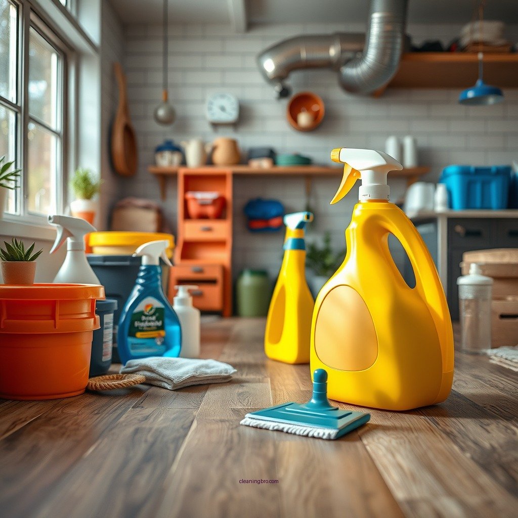 Essential Cleaning Supplies - how to clean hybrid flooring