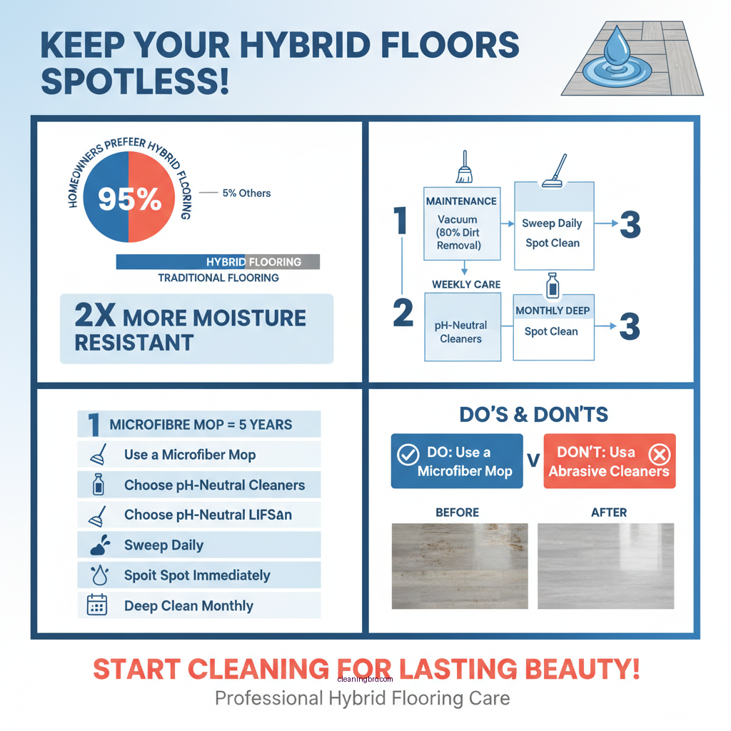 how to clean hybrid flooring - Data Infographic and Statistics