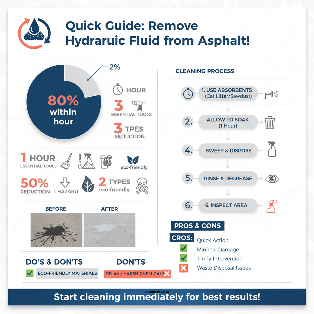 how to clean hydraulic fluid off asphalt - Data Infographic and Statistics
