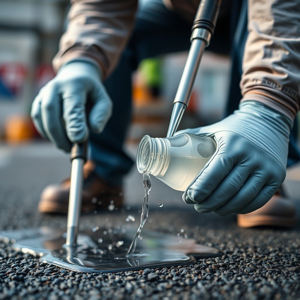 Step-by-Step Cleaning Process - how to clean hydraulic fluid off asphalt