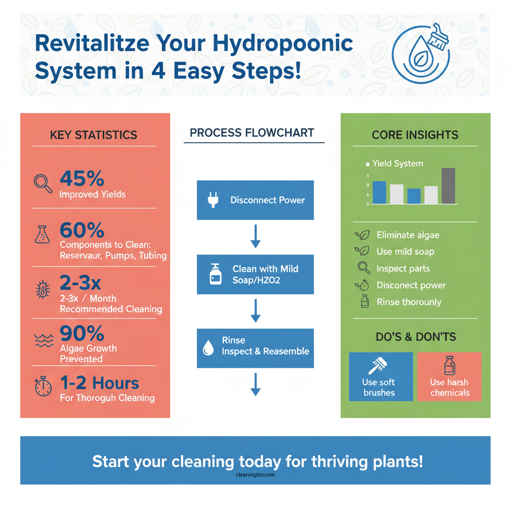 how to clean hydroponic system - Data Infographic and Statistics