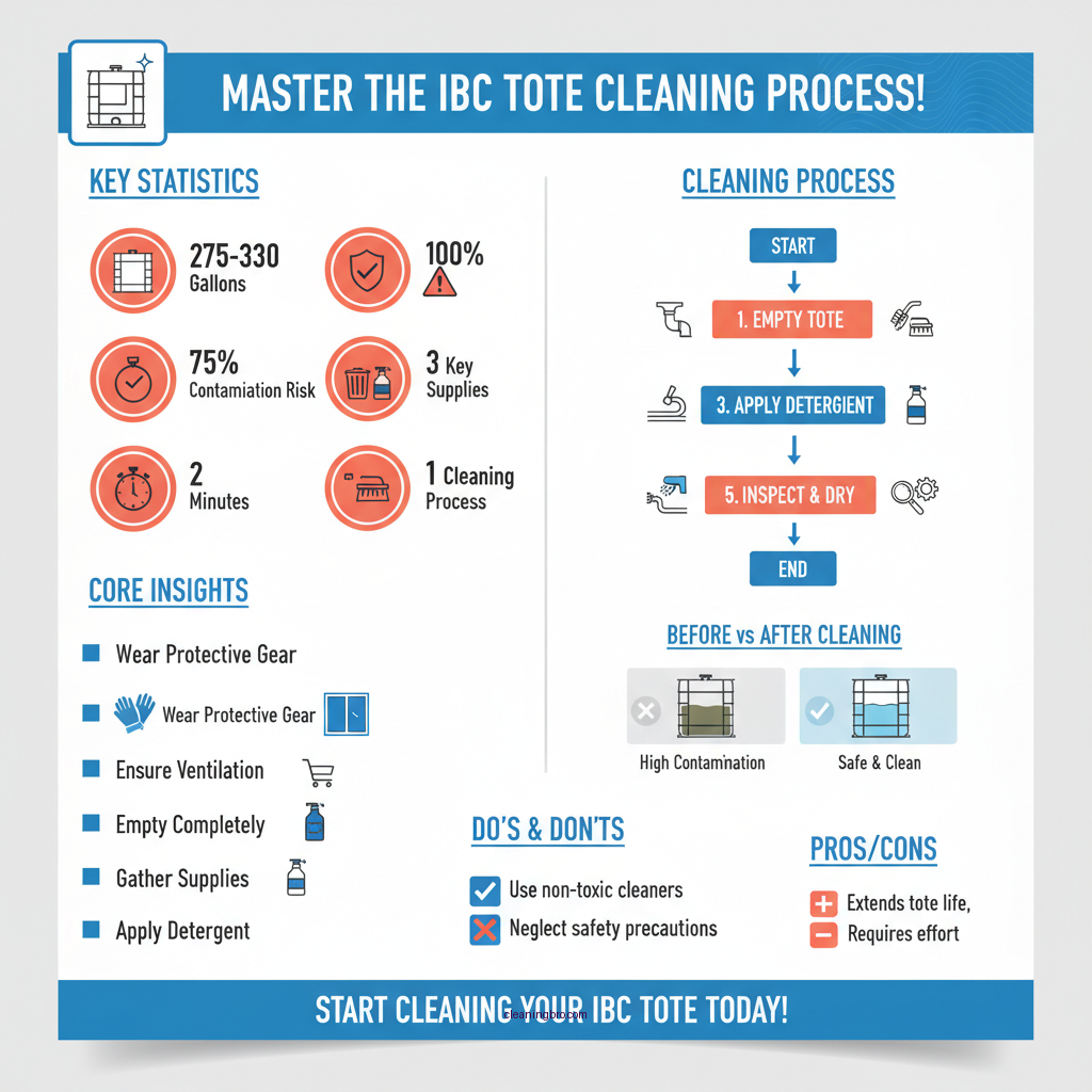 how to clean ibc tote - Data Infographic and Statistics