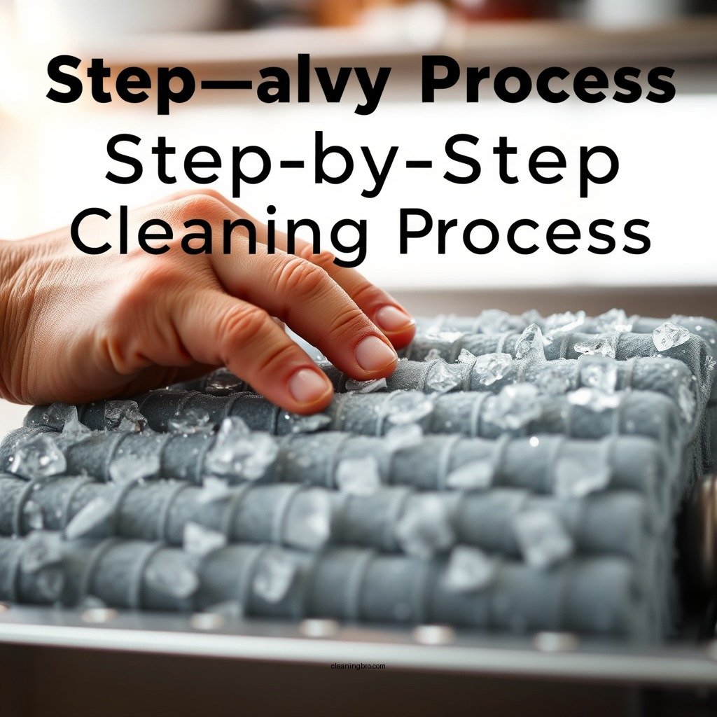 Step-by-Step Cleaning Process - how to clean ice roller