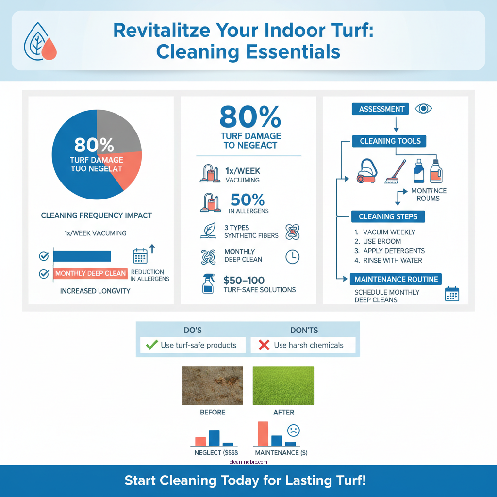 how to clean indoor turf - Data Infographic and Statistics