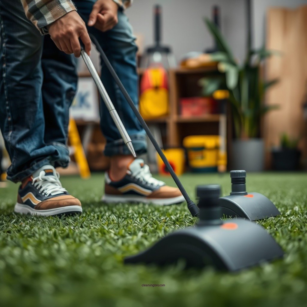 Tools and Supplies Needed for Cleaning - how to clean indoor turf
