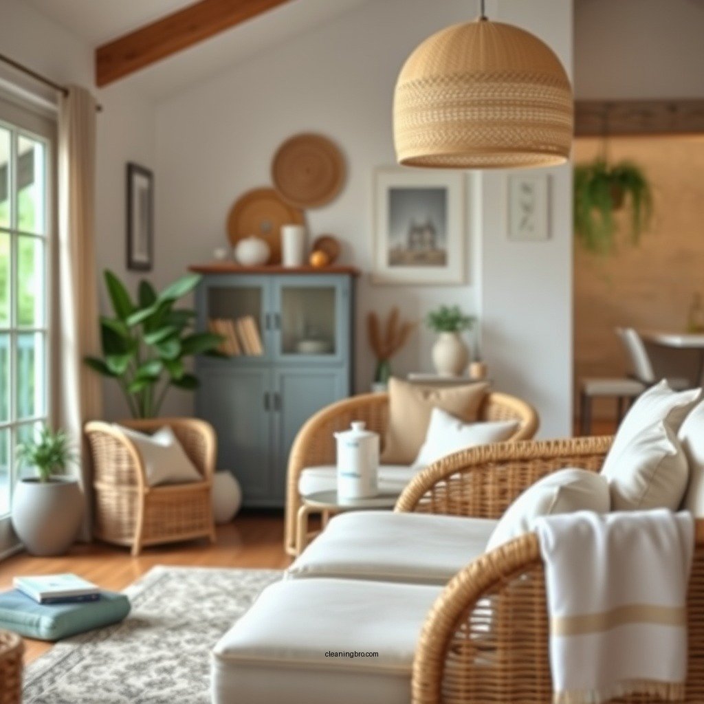 Gather Your Cleaning Supplies - how to clean indoor wicker furniture
