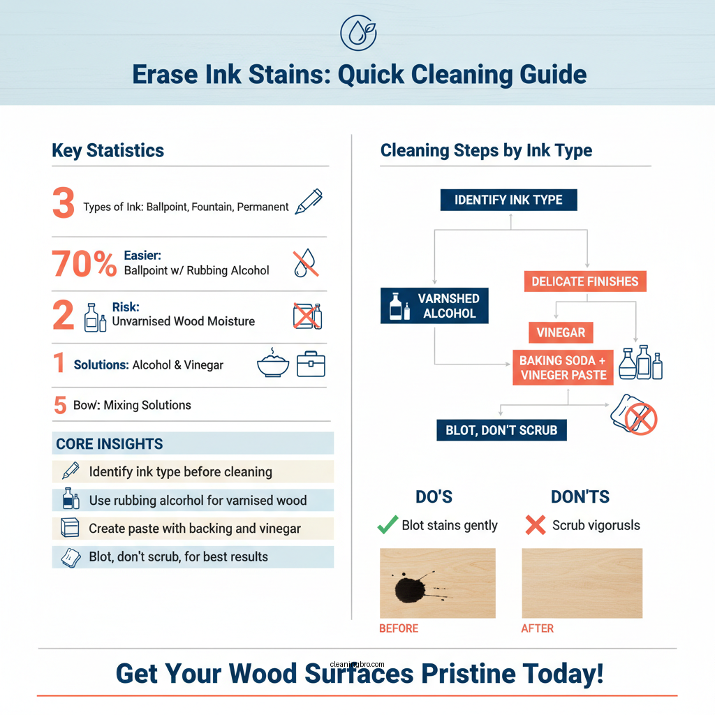 how to clean ink from wood - Data Infographic and Statistics