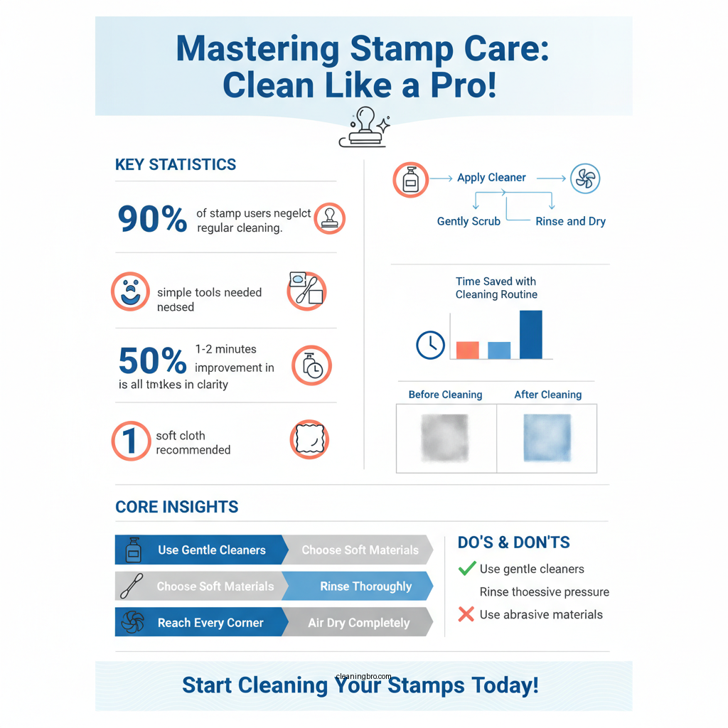 how to clean ink stamps - Data Infographic and Statistics